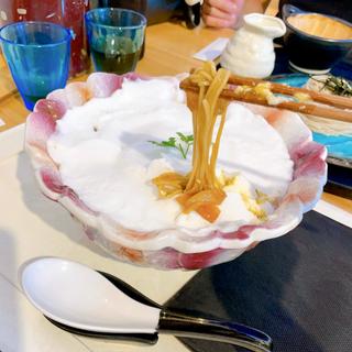 自然薯ムースの白いカレー蕎麦(じねんじょ蕎麦 箱根 九十九)