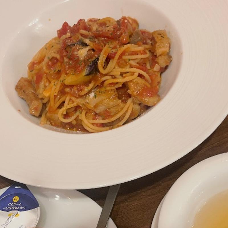 パスタランチA(豚肉としめじのマリナーラ)(L'oiseau Bleu 沖浜店)