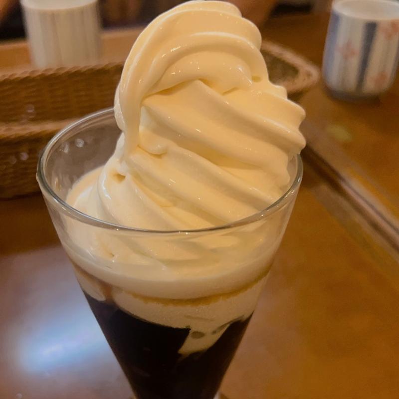 コーヒーゼリーソフト(シエスタ、花ぐるま)