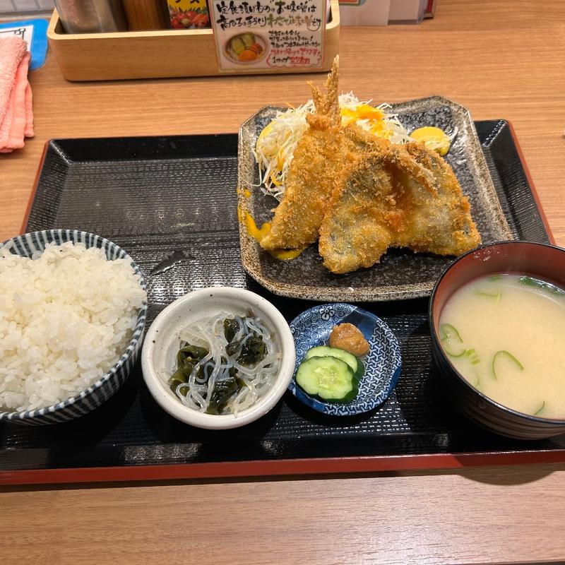 アジフライ定食(食堂 髙ひろ 板橋駅前店)