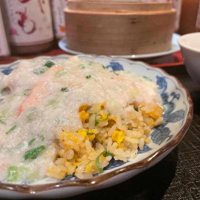 かに身入りあんかけチャーハン(ライオン飯店)