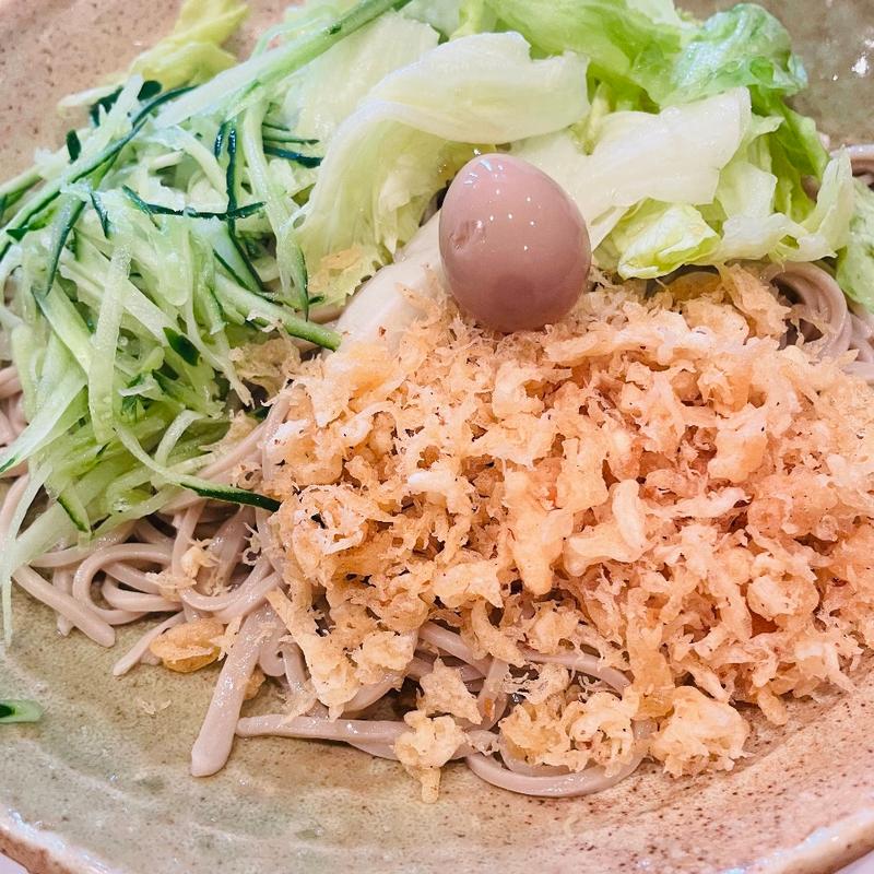 冷したぬきそば(小倉庵)