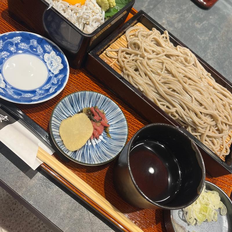 しらす重セット、冷そば(凜や ひばりヶ丘店)