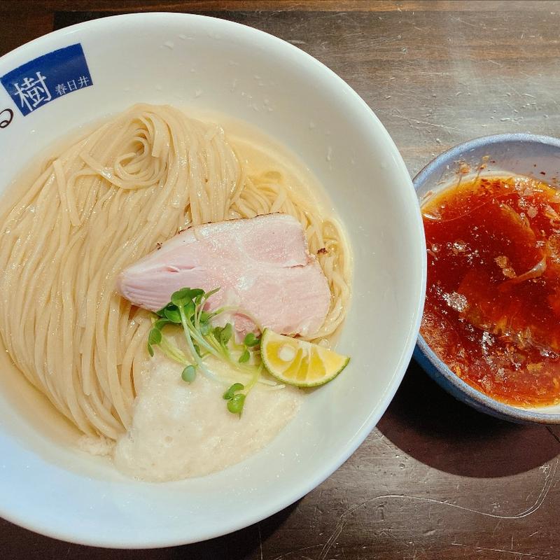 鹿児島鰹とポルチーニの冷製つけそば(はる樹)