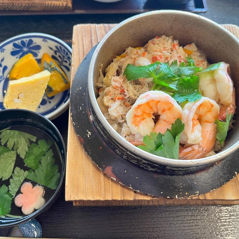 カニとエビ(甘味茶屋ぶんご)