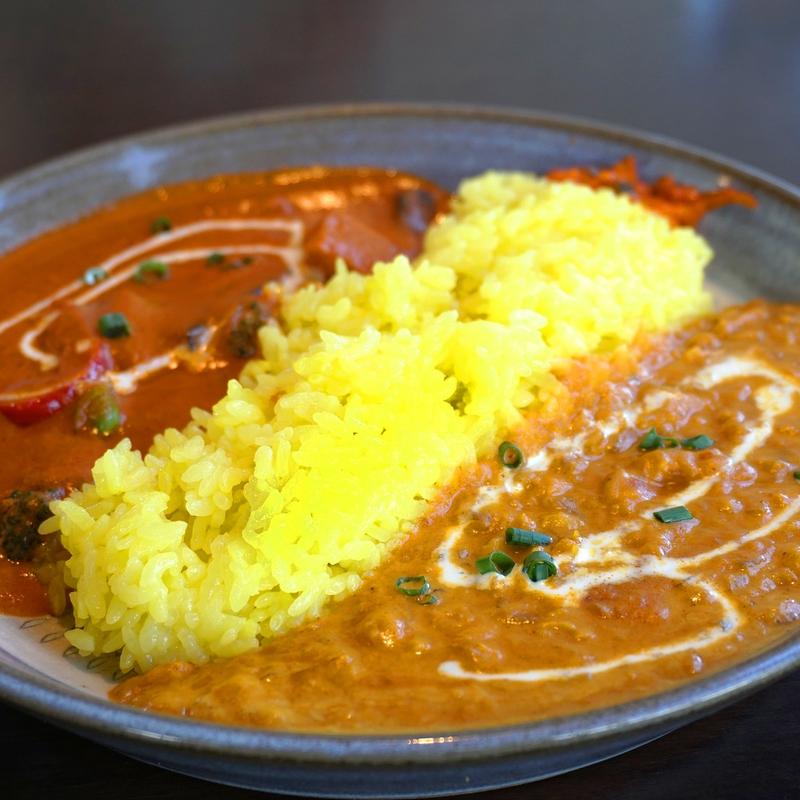 ダブルカレーライスランチ(インド食堂 ムランカリー)