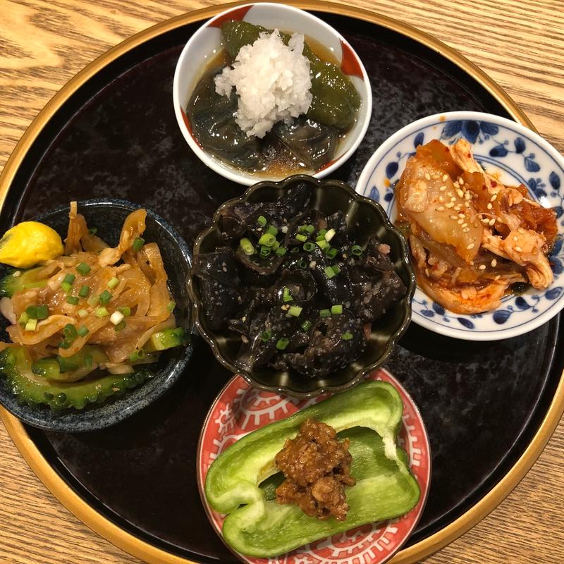 今日のおばんざい5種盛(STAND KIYOSUGU 中目黒店)