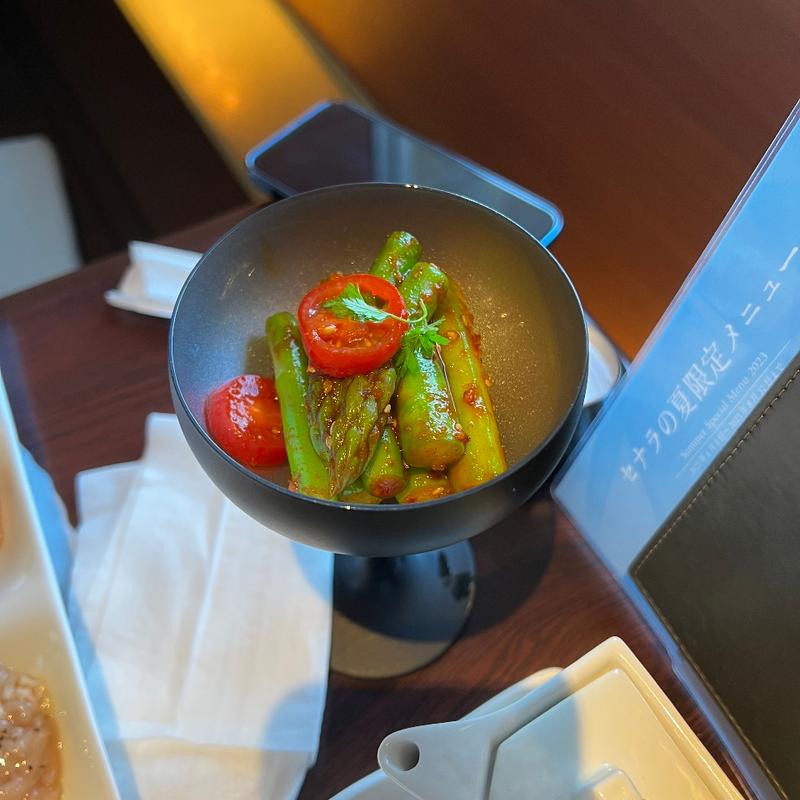 アスパラのキムチ(セナラ 大宮店)