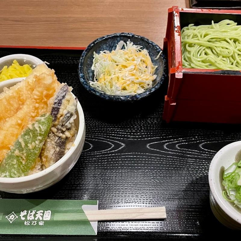 小いか天丼膳(そば天国 総本店 （そばてんごく）)
