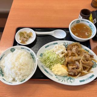 生姜焼き定食(日高屋 稲荷町店)