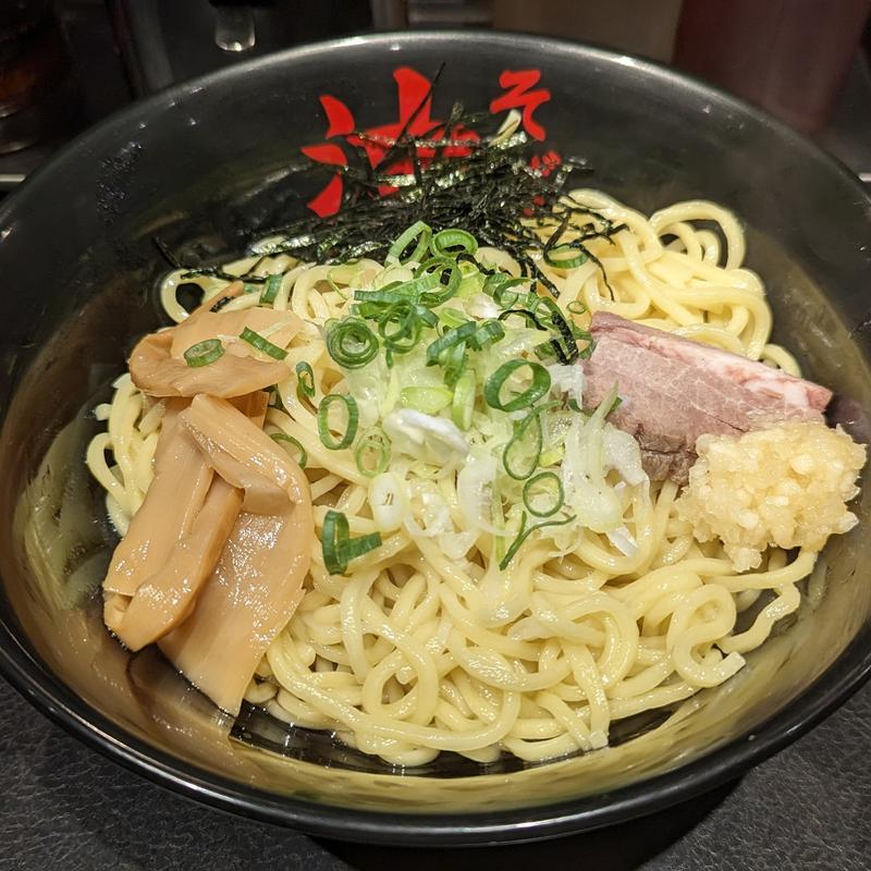 油そば W盛り(東京油組総本店 人形町組)