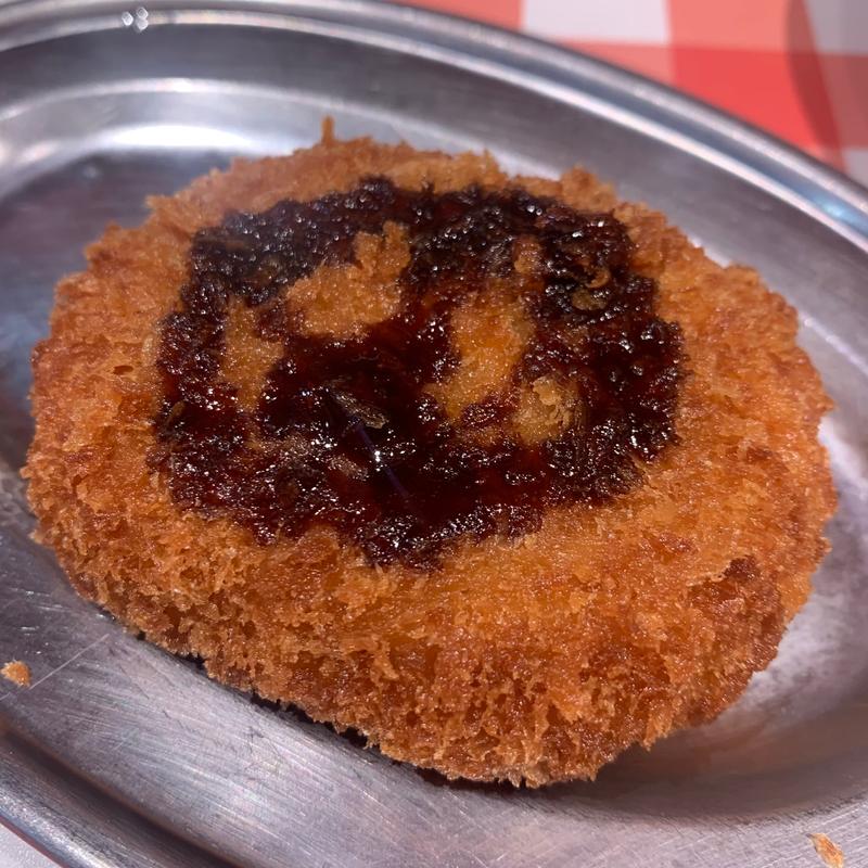 銘柄豚のメンチカツ(スパゲッティーのパンチョ 新宿南口店)