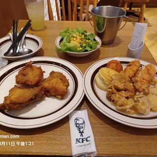 KFCの食べ放題(ケンタッキーフライドチキンららぽーと名古屋みなとアクルス店)