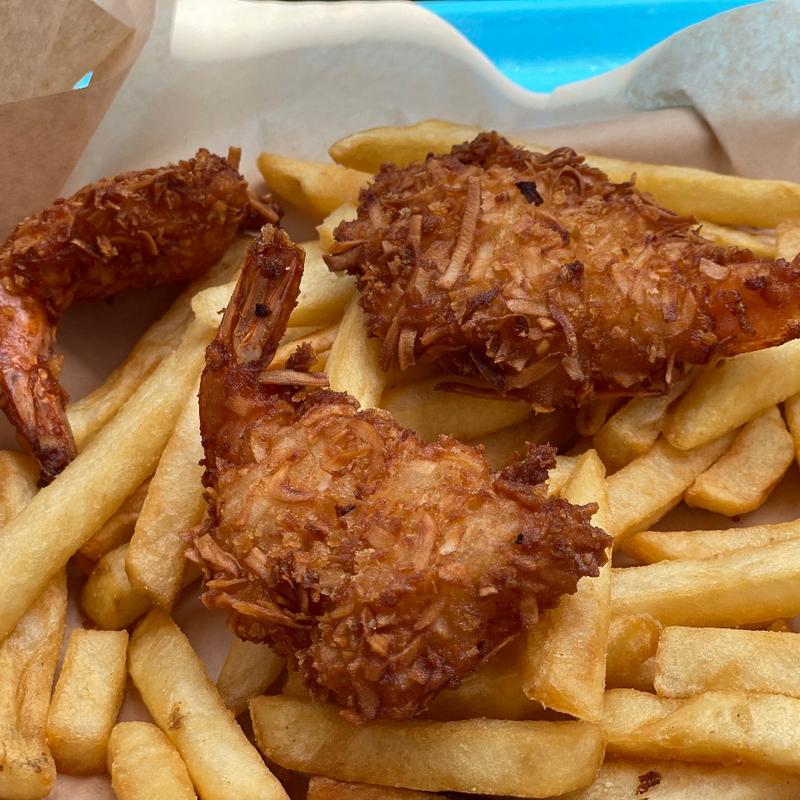 coconut breaded shrimp(Mama's Snack Stop)