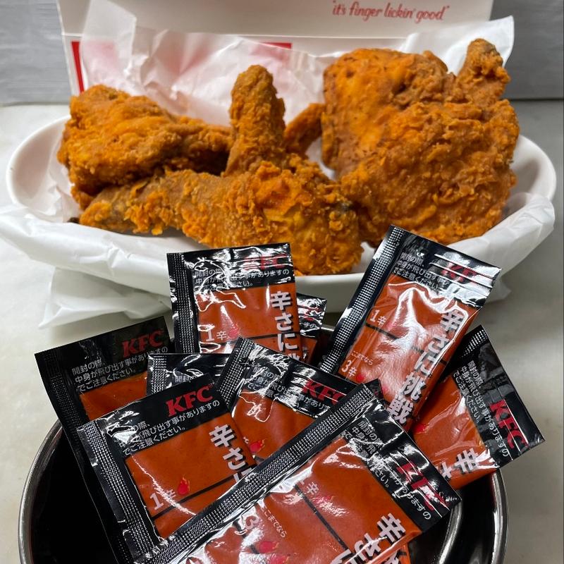レッドホットチキン&激辛ソース(ケンタッキーフライドチキン吉川駅前店)