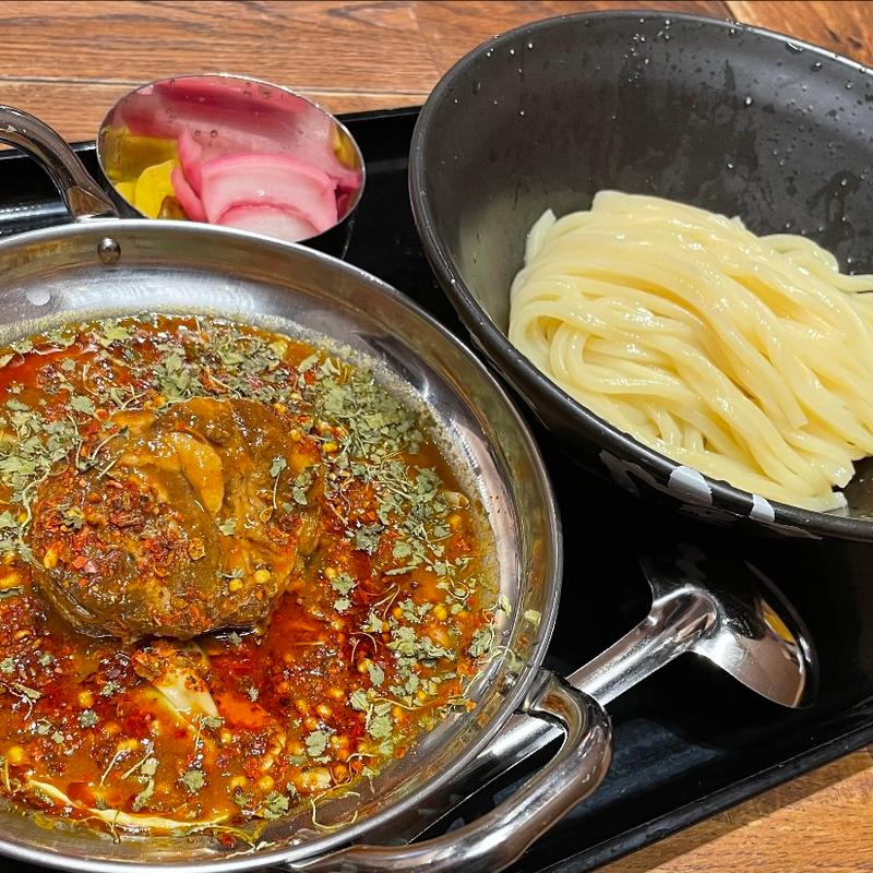 スパイシー肉塊ボルケーノつけめん(三ツ矢堂製麺 流山おおたかの森S.C店)