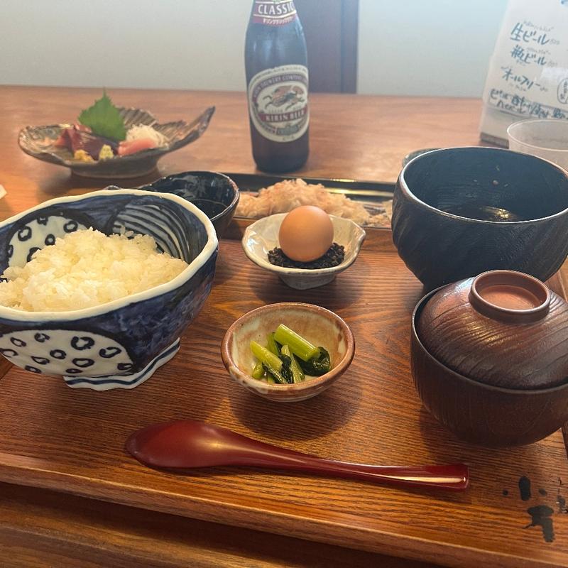 金目鯛の煮汁卵かけご飯(江ノ島小屋)