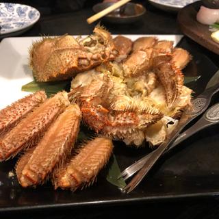 おまかせの刺身と毛蟹(個室×海鮮居酒屋 かりーな )