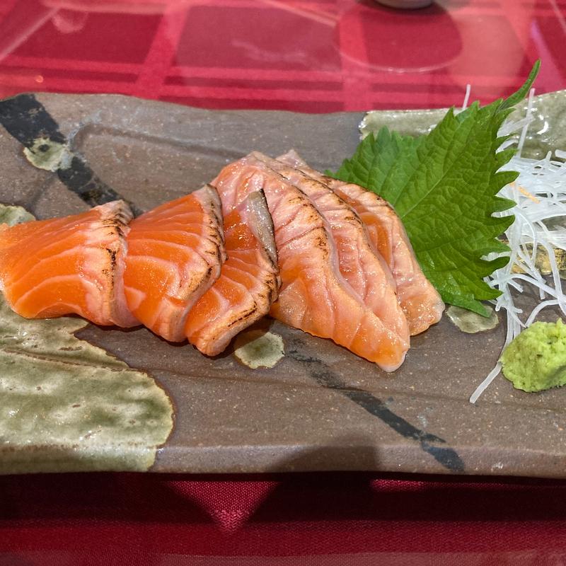 信州サーモン炙り刺身(お食事処 美里 )