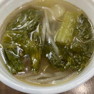 青梗菜ともやしの塩スープ(エスタ店 餃子館)