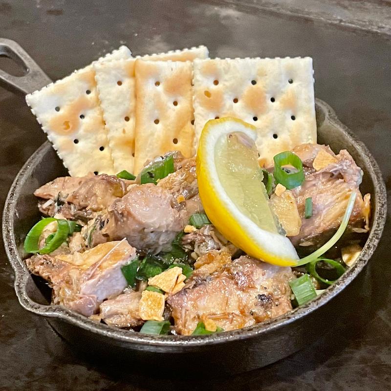 鯖缶オリーブ焼き(お好み焼き のより)