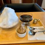 珈琲専門店のコーヒーかき氷