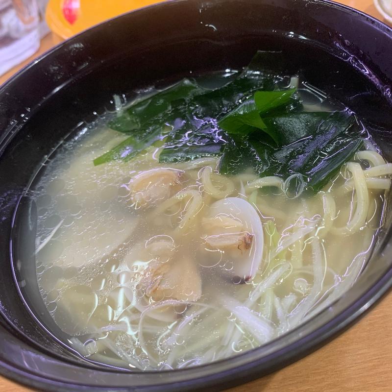 麺屋海神監修 はまぐり塩ラーメン(スシロー 江別店)