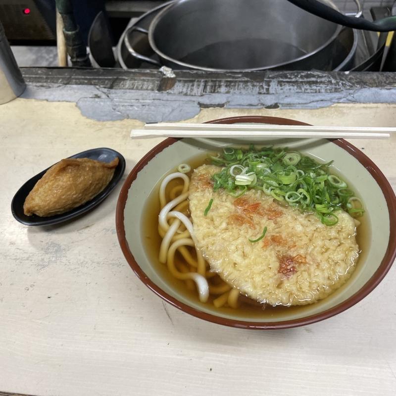 天ぷらうどん　いなり(松屋)