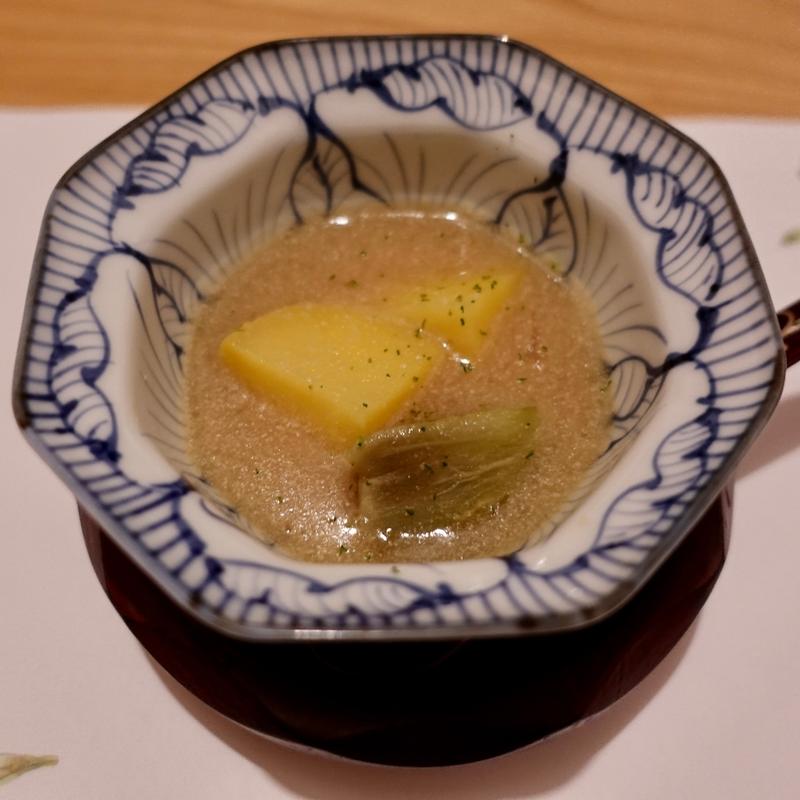 賀茂茄子とインカの目覚め胡麻あんかけ(仙石原温泉 センチュリオン箱根別邸)