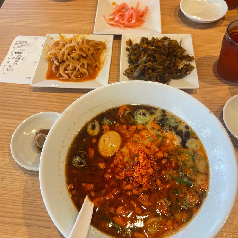 玉子極からか麺特辛(一風堂 湘南SEASIDE)