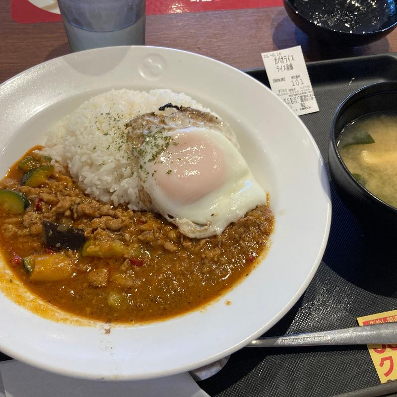 ガパオライス(松屋 多摩愛宕店 （松のや併設）)