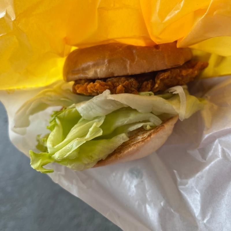 クレイジーホットチキンフィレバーガー(ロッテリア 桶川駅)