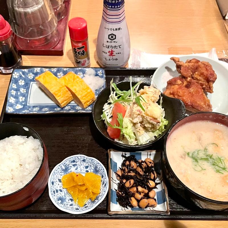 かす汁C定食(普通の食堂いわま)
