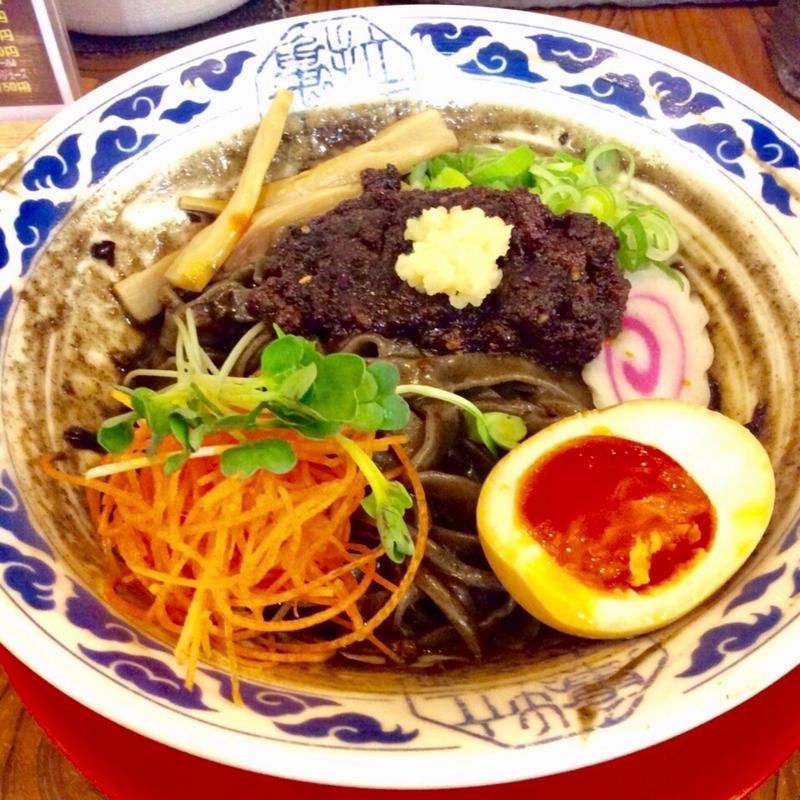 シビ辛油ソバ(九州らーめん亀王)