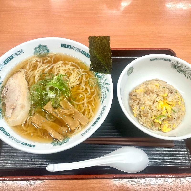 半チャーハンセット(中華そば)(日高屋 九段下店)