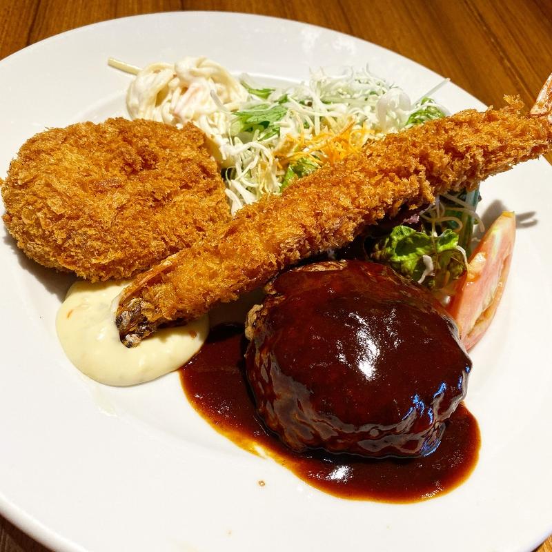 洋食メニュー Aセット(ステーキ×鉄板焼×ハンバーグ Juju ジュジュ)