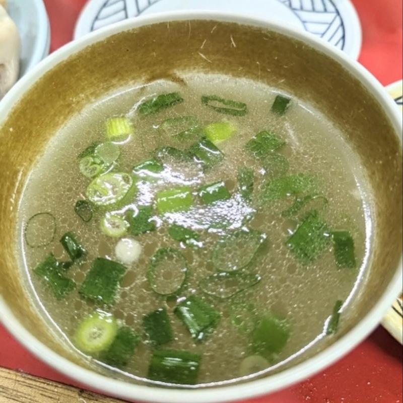 〆のスープ(豚足のかどや )