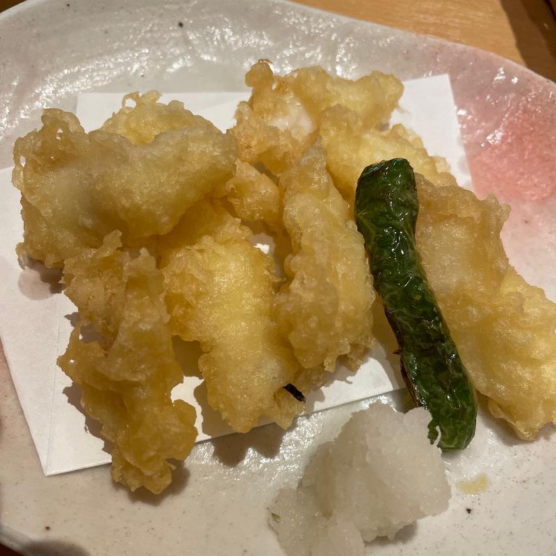 穴子天ぷら(和風レストラン 海幸)