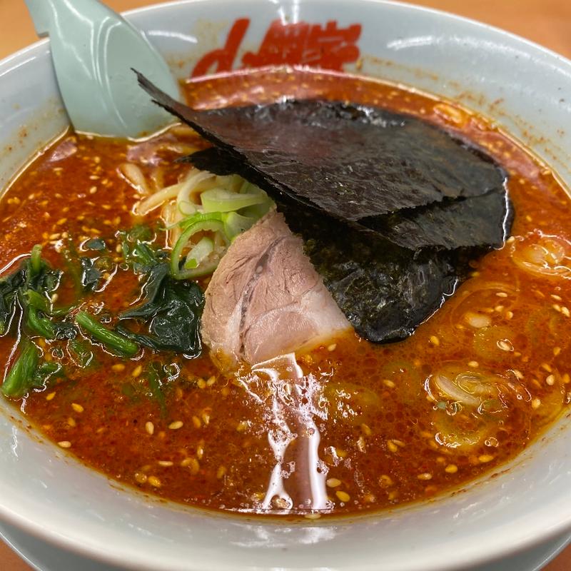 辛味噌ラーメン (激辛)(山岡家 守谷店 （やまおかや）)