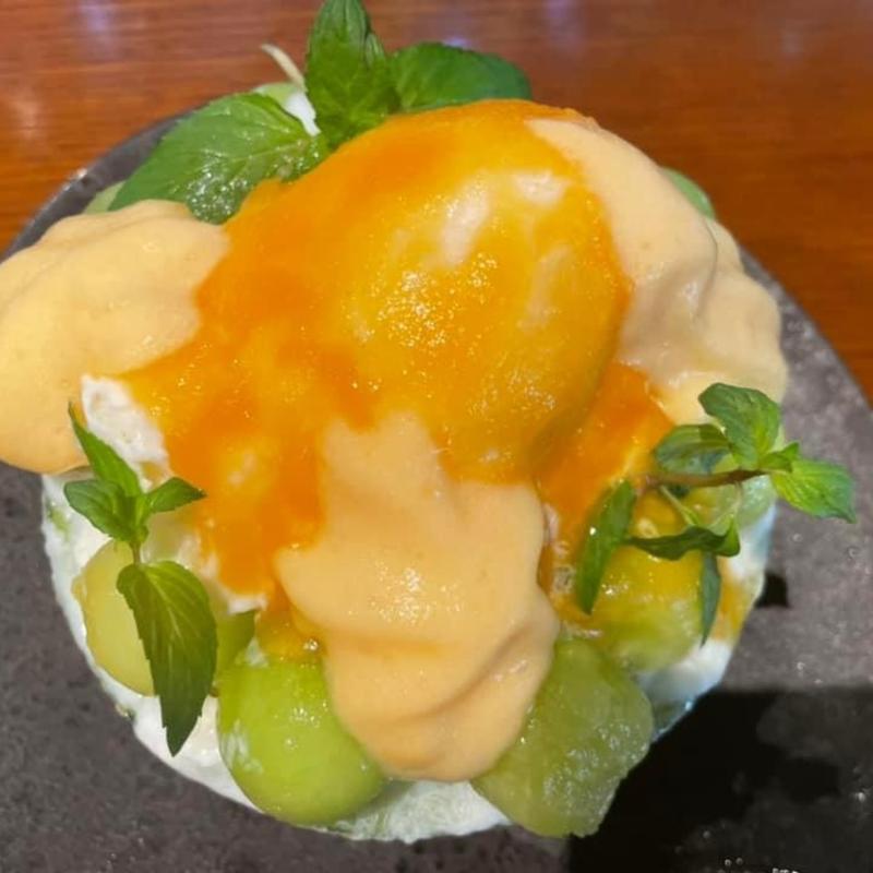 リッチシェイブアイスメロン(CANOVIANO CAFE（カノビアーノカフェ）)