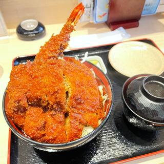 エビ　ロースソースカツ丼(明治亭 長野駅店)