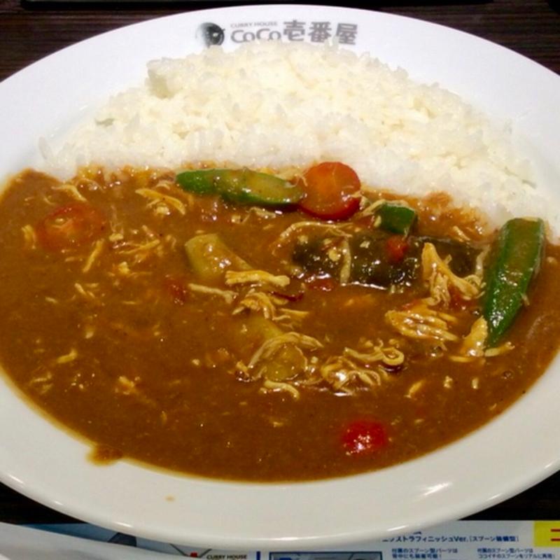 チキンと夏野菜カレー(カレーハウスCoCo壱番屋 ＪＲ福島駅前店)