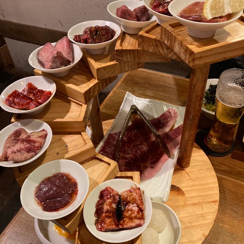 盛り合わせ(熟成焼肉 肉源 赤坂店)