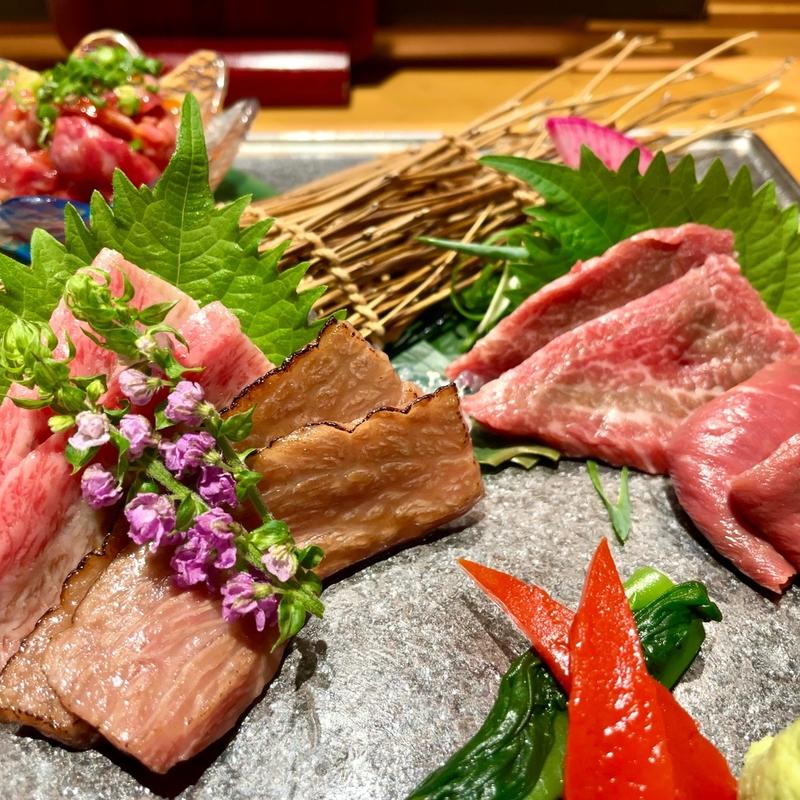 肉刺し5種盛り合わせ(金舌)