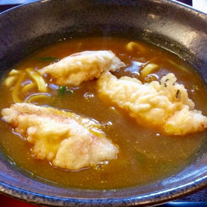 とり天カレーうどん(京のカレーうどん 味味香 祇園店)
