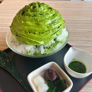 抹茶のエスプーマかき氷