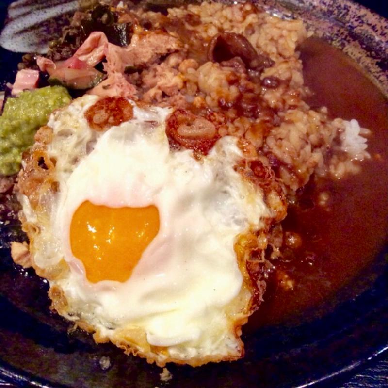 激辛チキンキーマ TNG＋ブラウンビーフ和レー(和レー屋 南船場ゴヤクラ （ゴヤクラ）)