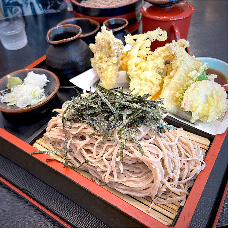 野菜天ざる蕎麦(信州蕎麦の草笛 )の口コミ一覧 | おいしい！が増える