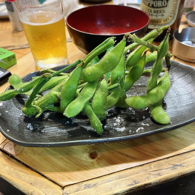 茹であげ 枝豆(大衆酒場 チャン栓チャン)