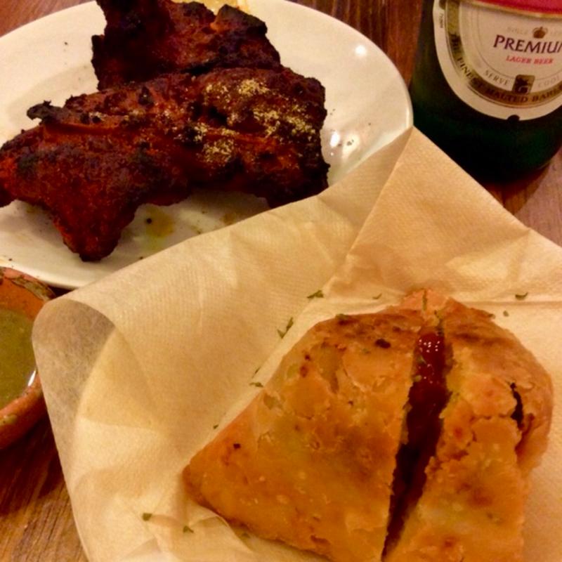 タンドリーマトン＋サモサ(インディアンダイニング ダルシャナ)